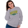 thumbnail image 3 of Oregon OR Distressed Student Unisex Plus Fleece Graphic Sweatshirt Brisco Brands 4X, 3 of 5