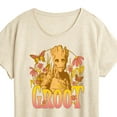 thumbnail image 3 of Marvel Guardians of the Galaxy - Groot Florals - Women's Short Sleeve Graphic T-Shirt, 3 of 5
