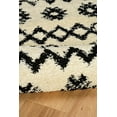 thumbnail image 4 of Moroccan Mekenes Rug Ivory 8x10 Modern Frieze Shag Neutral Color Pattern, 4 of 4