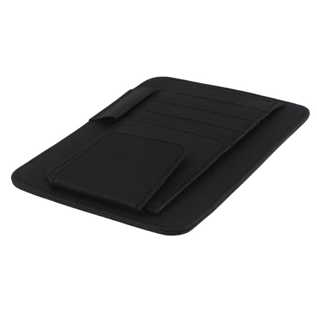 unbranded Portatarjetas Y Gafas Para Visor De Automóvil Resistente Y Fácil De Instalar Negro