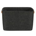 thumbnail image 4 of Mainstays Large Gray Felt Decorative Storage Basket, 16.5 in x 14 in x 11 in, 4 of 6