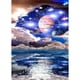 thumbnail image 2 of Cuadros Decorativos Pintura de diamante 5D con diseño de Planeta y universo decoración Wdftyju  para el hogar artesanías regalo colgante 40x30cm, 2 of 8