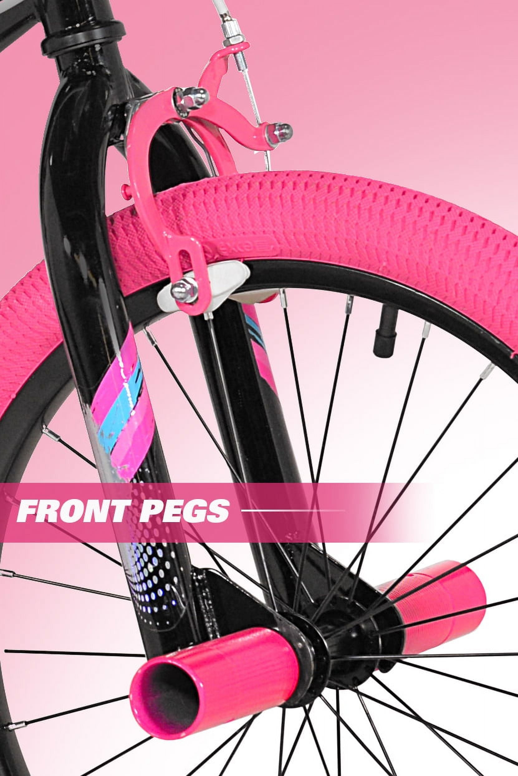 Kent 18 inch Sparkles Kids Bicycle for Girls, Black and Pink Kent 18 inch Sparkles Kids Bicycle for Girls, Black and Pink