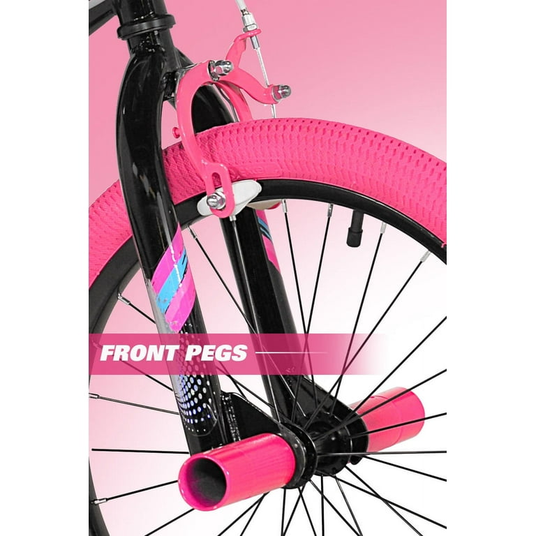 Kent 18 inch Sparkles Kids Bicycle for Girls Black and Pink Walmart
