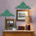 thumbnail image 3 of Sungmor Placa de Pared de Hierro Fundido, Decoración de Arte de Pared con Diseño de Flor de Lis Verde Antiguo, 11.8" 1pza, 3 of 7