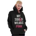 thumbnail image 3 of Breast Cancer BCA My Squad Wears Pink Hoodie Sweatshirt Women Brisco Brands S, 3 of 6