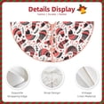 thumbnail image 3 of Fotbe Cute Chickens Pattern Christmas Tree Skirt, Tree Skirts Plush Christmas Decorations, Christmas Tree Skirts Xmas Decorations Holiday Party Decor-36", 3 of 6