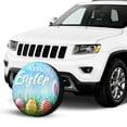thumbnail image 4 of Kll Happy Easter Tire Cover,Universal Wheel Tire Cover For Trailer, Rv, Suv, Truck,Camper And Many Vehicle,(14 Inch), 4 of 8