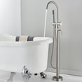 thumbnail image 1 of Zamery Freestanding Bathtub Faucet set Bathroom Tub Filler with Hand Shower Floor Mount Tub Filler w/Hand Shower, 1 of 9