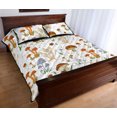 thumbnail image 3 of Juego de cama acolchado con tema de setas, 3 of 5