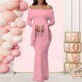 thumbnail image 4 of Functional Pocket Maternity Dress Soft Gentle Dress for Convenient Storage Of Essential During Pregnancy Activities 6, 4 of 8
