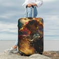 thumbnail image 3 of Lsque Colorful Bull Western Man Printed Luggage Cover, Travel Luggage Protector,Scratch and Dirt Resistant, Fits 18-32 Inch Luggage - Medium, 3 of 9