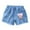 Sky Blue, variant on Toddler Girls' Summer Denim Shorts with Bear Embroidery Cute Casual Shorts for Little Girls Size:2-3 Years