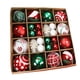 thumbnail image 2 of Adornos navideños inquebrantables de 42 piezas - Bombillas rojas de plástico de 2,36 pulgadas para árbol, corona, guirnalda y decoraciones de fiestas navideñas, 2 of 7