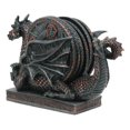 thumbnail image 3 of Voyage Of The Rune Celtic Dragon Coaster Set Figurine With Five Round Coasters, 3 of 6
