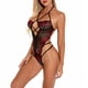thumbnail image 4 of Lencería de encaje sexy para mujer Ropa interior de perspectiva Ropa de dormir Body de vendaje, S Sweethay XX000103-01, 4 of 7