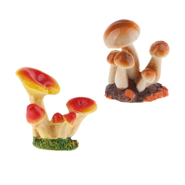 2 figuras de hadas para jardín, estatuas y bonsáis. rojo amarillo