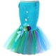 thumbnail image 4 of Falda de tul de sirena para niñas, faldas largas y esponjosas de tul con cola, disfraz de princesa sirenita de 3 a 13 años, 4 of 5