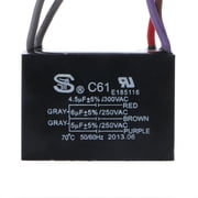 CBB61 Electrical Power Relay Connecting Capacitor 4.5uf+6uf+5uf 250V 5 Wire