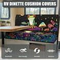 thumbnail image 6 of FOR U DESIGNS Frog Mushroom Moon Star Print 3 Pcs RV Dinette Cushion Covers Comfortable Replacement Camper Cushion Slipcover Furniture Protector 1 Backrest Cover 1 Bench Cover and 1 Pillowcase, 6 of 8
