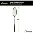 thumbnail image 5 of Champion Sports Wide Body Aluminum Badminton Racket with Steel Coated Strings, 5 of 5