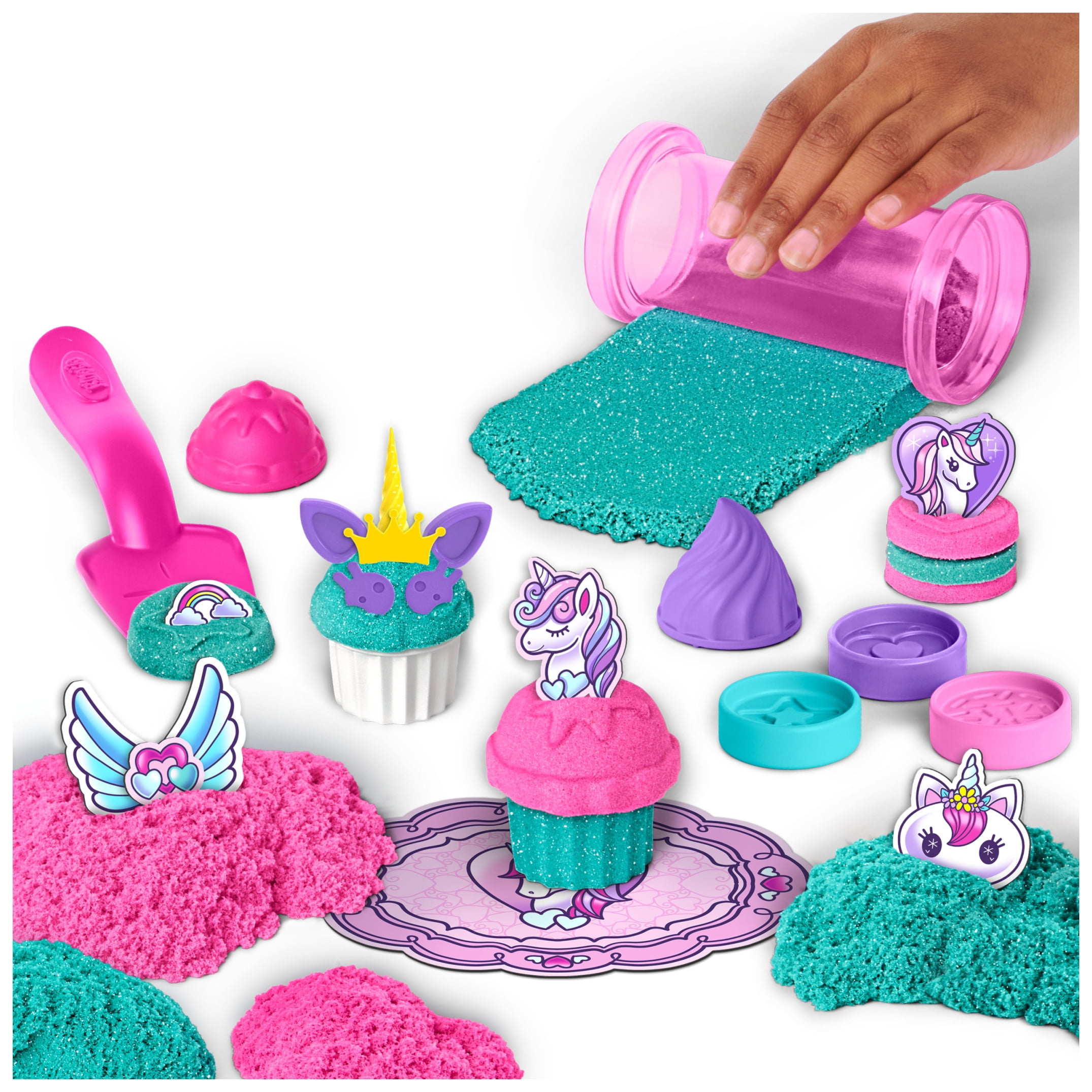 Kinetic Sand Shimmer, Unicorn Bake Shoppe Playset Kit