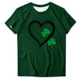 thumbnail image 3 of Levmjia Womens Tops Casual Short Sleeve St Patricks Day Printed Plus Size Round Neck T-Shirt Pullover Soft Polyester Comfortable Loose Fit Base Tee Spring Summer, 3 of 4