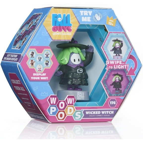 WOW Pods Fall Guys Wicked Witch Swipe Light-Up Figure Connect for Display Stuff