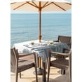 thumbnail image 2 of Outdoor Tablecloth with Umbrella Hole and Zipper, Farmhouse Wildflower Square Table Cloth 54x54 Inch Waterproof Tablecloth, Spring Summer Watercolor Floral Plant Picnic Table Cover for Patio Camping, 2 of 7