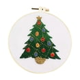 thumbnail image 2 of SuChun Quilting Squares Christmas Embroidery KIT Adults Kids DIY Handmade Hand Embroidery Kits With Stamped Embroidery Pattern For Christmas Embroidery Kits For Adults Beginners, 2 of 9
