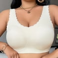 thumbnail image 2 of mihongmao Jelly Bra Bandeau Bra Ladies Comfortable No Steel Ring Breathable Woman Plus Size Bra Woman Underwear White 2X, 2 of 6