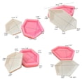 thumbnail image 4 of Techinal Irregular Silicone Resin Tray Molds Geode Agate Platter Molds Hexagon Coaster Resin Molds Tray Plate Resin Mold Tools, 4 of 12