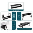 thumbnail image 4 of Portable Charcoal BBQ Grill, Foldable Portable BBQ Grill Scratch  Multifunctional Convenient Storage  for Picnics Garden Beach Party, 4 of 8