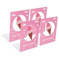 thumbnail image 2 of 4 Pcs Metal Bookends Anti Slip Exquisite Beautiful Unique Design Portable Decorative Bookends Desktop Book Ends Ice Cream, 2 of 8