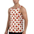 thumbnail image 2 of Easygdp Hand Drawn Tomatoes Men's Tank Top, Sleeveless Muscle T Shirts, Breathable, Quick-Dry, Loose for Gym, Running, Fitness - Medium, 2 of 9