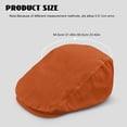 thumbnail image 4 of Chririnla Solid Orange Newsboy Cap with Polyester Fabric, Lightweight Forward Hat for Men and Women, All Season for Driving Walking, 4 of 4