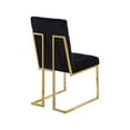 thumbnail image 5 of Meridian Furniture Pierre 19.5"H Velvet Dining Chair in Black (Set of 2), 5 of 5