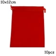 thumbnail image 1 of 10 Sacs à Bijoux en Velours à Cordon pour Mariage Fête Pochette Cadeau Rouge, 1 of 8
