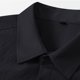 thumbnail image 4 of Blusa y camisa de manga larga con cuello vuelto para hombre, informal, de color liso, con bolsillos, de manga larga y cuello vuelto, de poliéster., 4 of 7