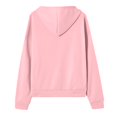 thumbnail image 5 of Lumtrix Zip Up Hoodie Women Long Sleeve Fall Winter Oversized Sweatshirts Zipper Oversized Cute Track Jackets With Pockets Pink S, 5 of 5