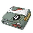 Ma_rvin The Ma_rtian Funny Anime Cartoon Throw Blanket Flannel Blanket