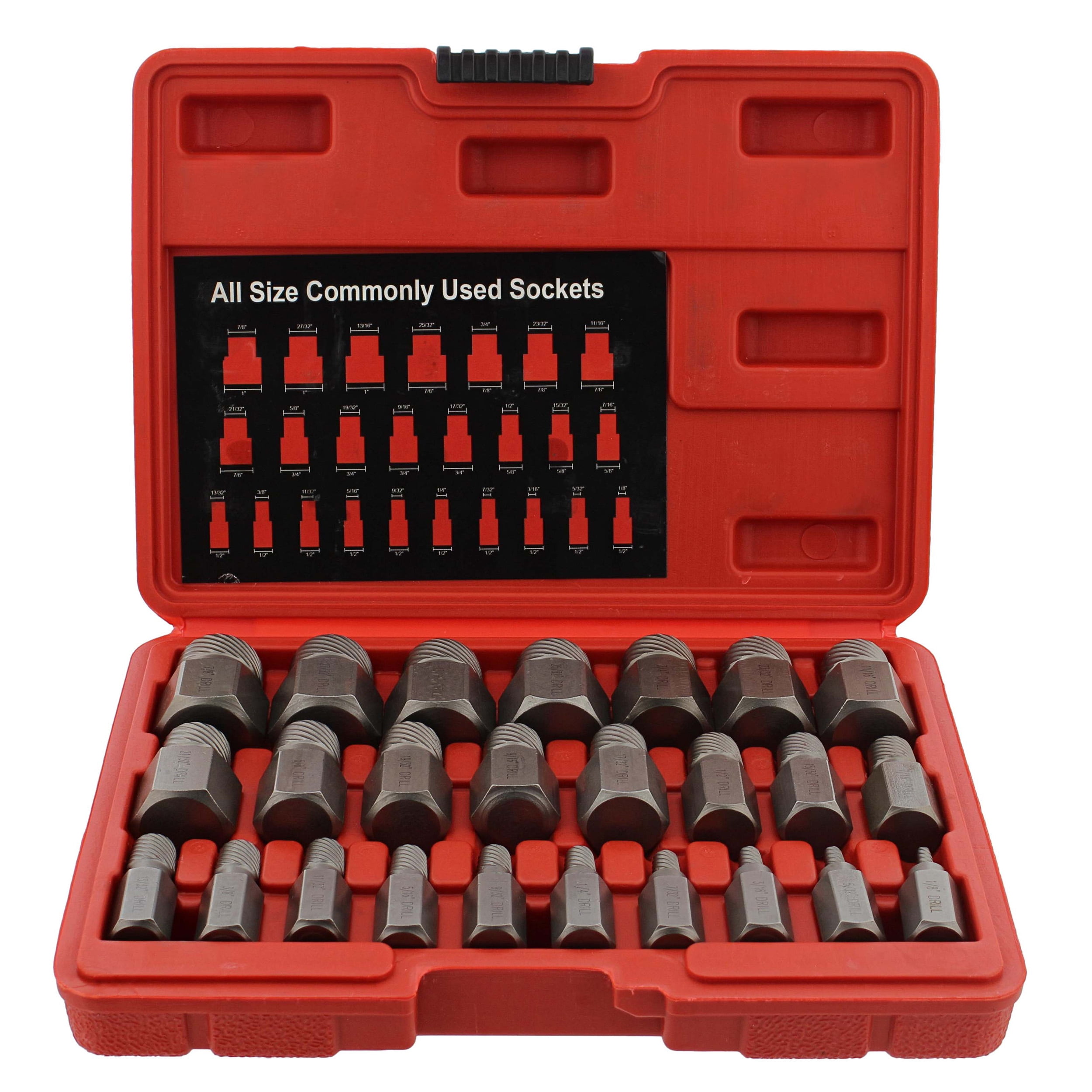 ABN Screw Extractor Set 25pc Stripped Screw Remover Damaged