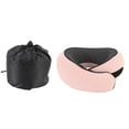 thumbnail image 2 of U Shaped Neck Pillow, Memory Foam Portable Neck Support Pillow with Adjustable Hook and Loop for Travel Camping Airplane Car, 2 of 7