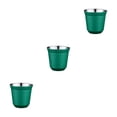 thumbnail image 4 of Inteprter Tazas de café de doble pared contenedor anti-escaldado 80ML pequeña capacidad té leche anillo boca aislamiento taza estudiante verde Type1 NO1, 4 of 6