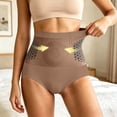 thumbnail image 5 of JULMCOMO Fat Burning Shorts Micro Particle Sculpting Workout Athletic Shorts Thermogenic Tummy Control High Waisted Yoga Pants Butt Lifting Panties Khaki XL, 5 of 5