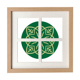 thumbnail image 1 of Pantalla de escritorio de pared de marco 4 aperturas Talavera Verde Unbranded 27.8 x 27.8 cm, 1 of 4