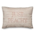 thumbnail image 2 of Creative Products Just Peachy Stripes Pillow 20 x 14 Spun Poly Pillow, 2 of 3