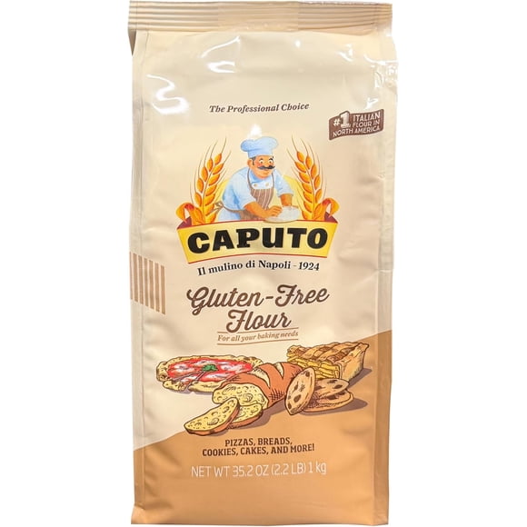 Antimo Caputo Italian Gluten-Free Flour, 1 kg – All Natural, Non GMO, Italian Flour for Neapolitan Pizza, Bread & Baking