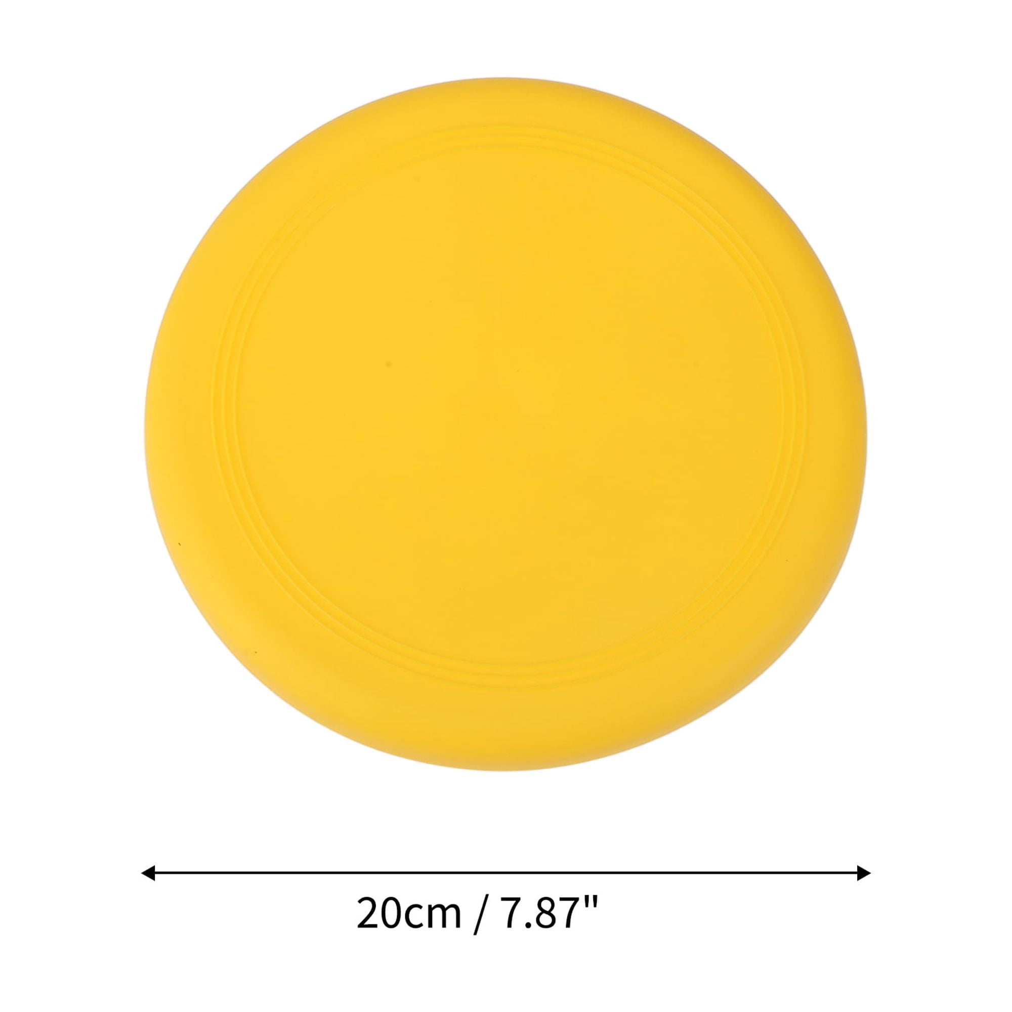 Unique Bargains Durable Bendable Flying Disc 7.87 Inch Diameter ["Yellow"]