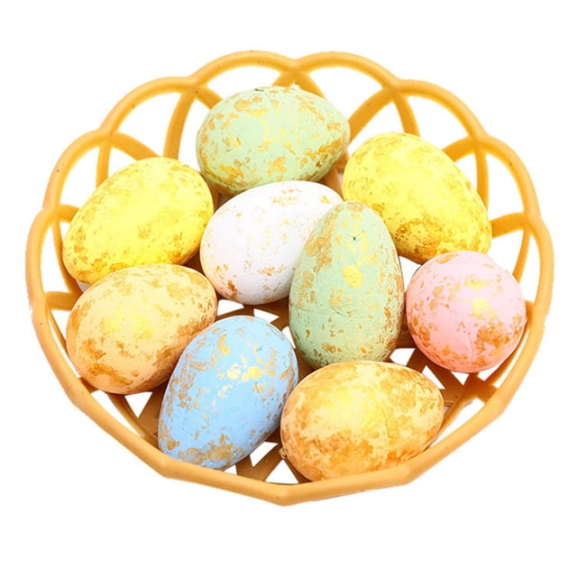 zhangmingg Easter Egg Desktop Ornament Set for Spring Holiday Festive Decorations and Colorful Seasonal Displays